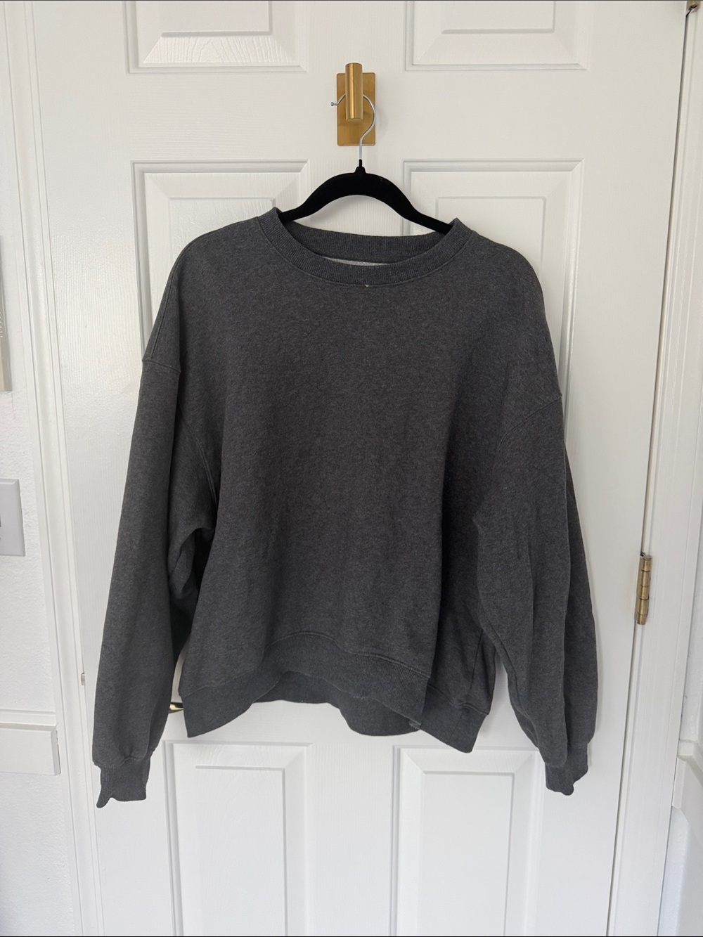 Nordstrom Charcoal Gray Crewneck Sweatshirts